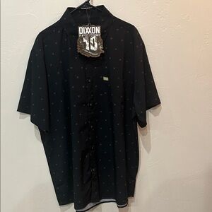 DIXXON “The Finney” Black Patterned Men's Casual Shirt